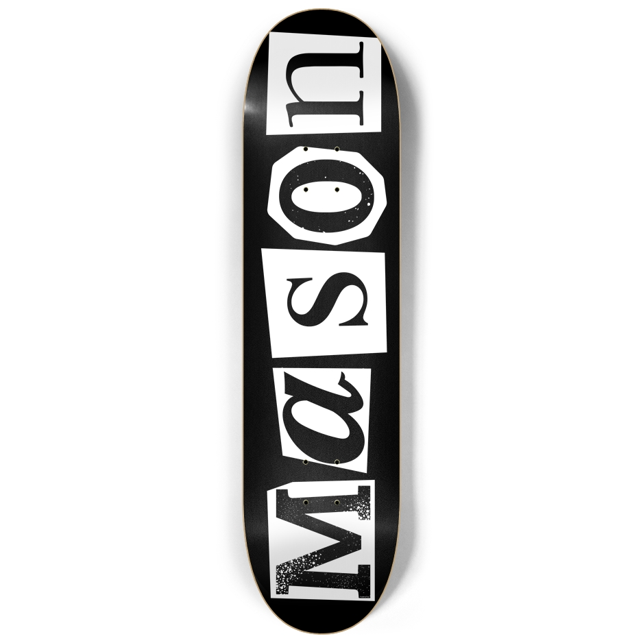 Mason Magazine Cutout Skateboard