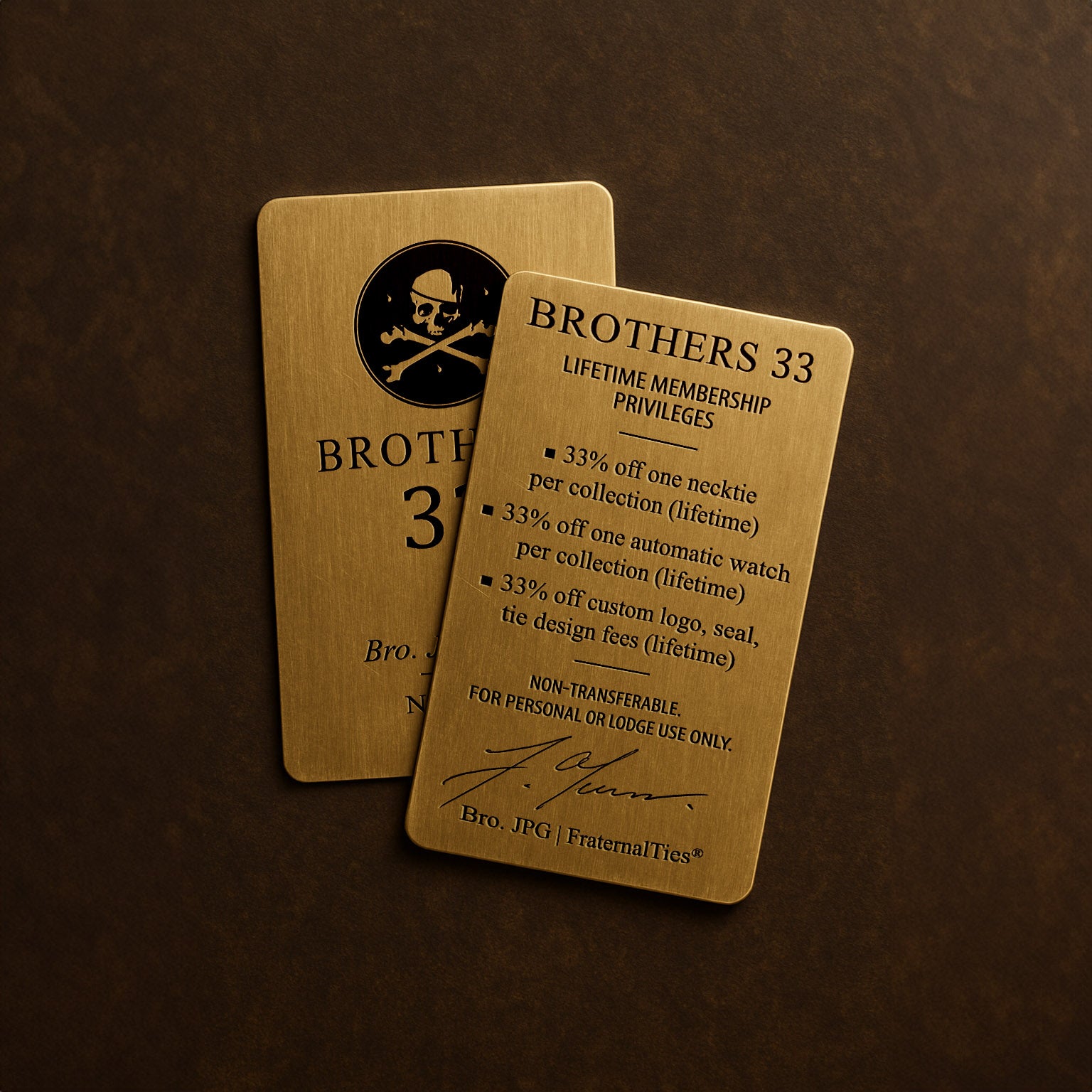 Brothers 33 – Lifetime Membership Card + FREE Automatic Watch