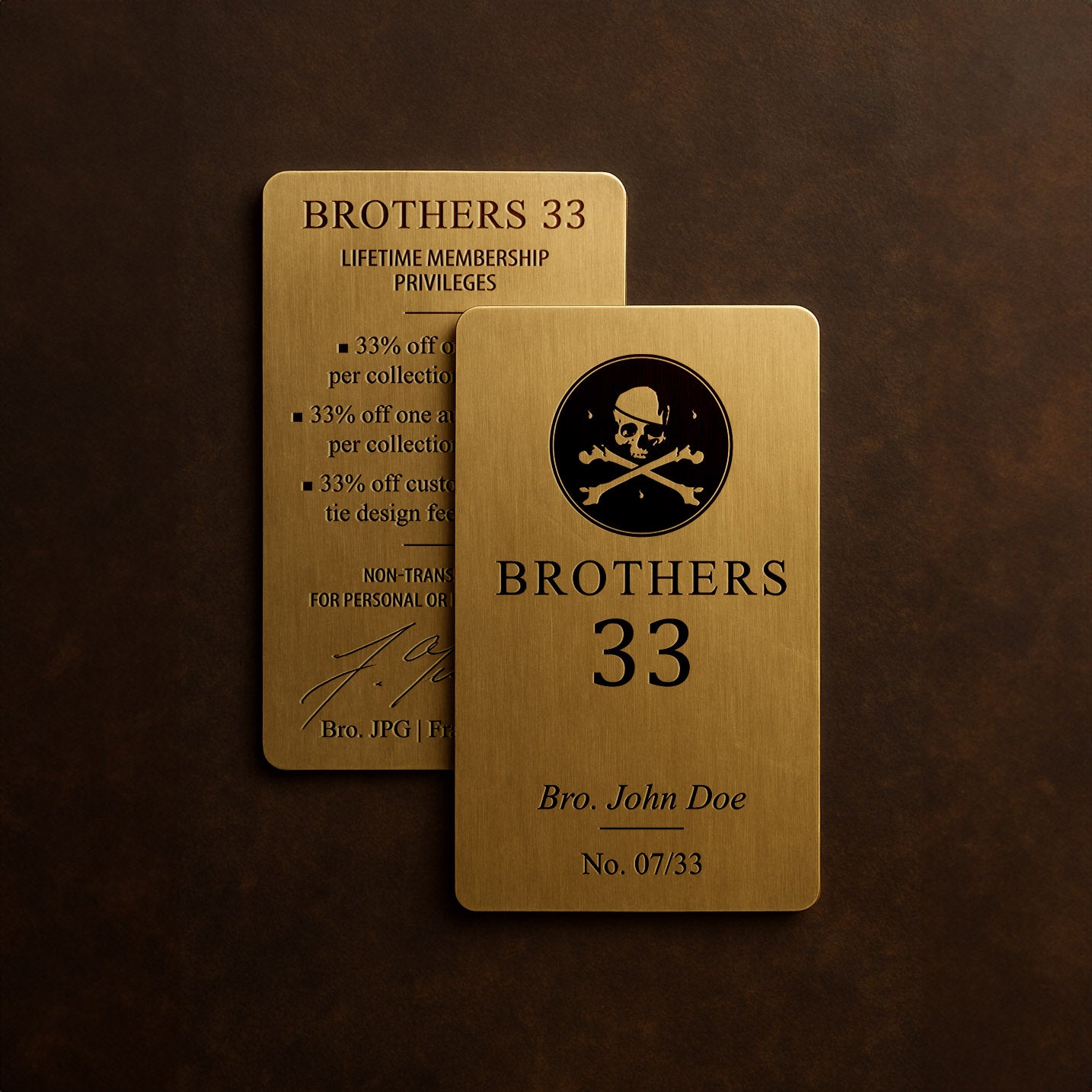 Brothers 33 – Lifetime Membership Card + FREE Automatic Watch