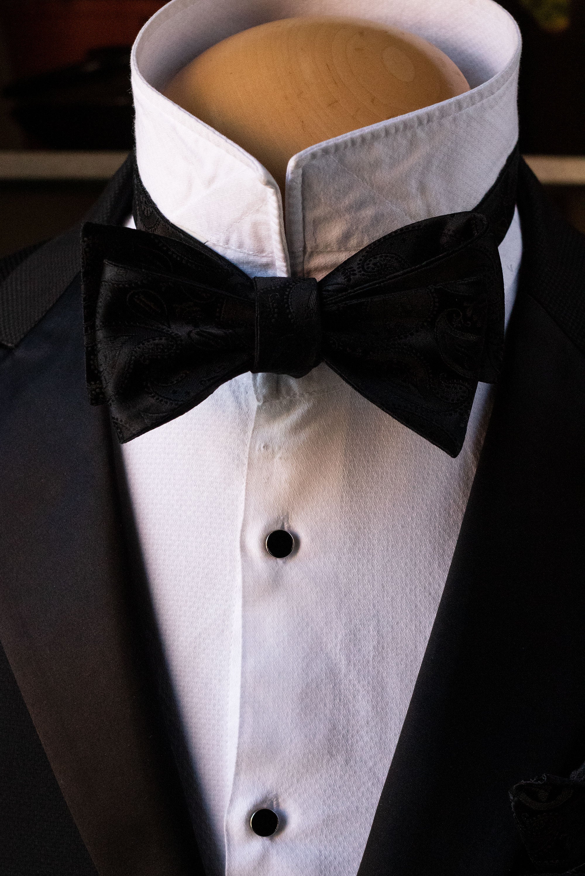 Masonic Paisley | Black Silk | Self-tie Bowtie