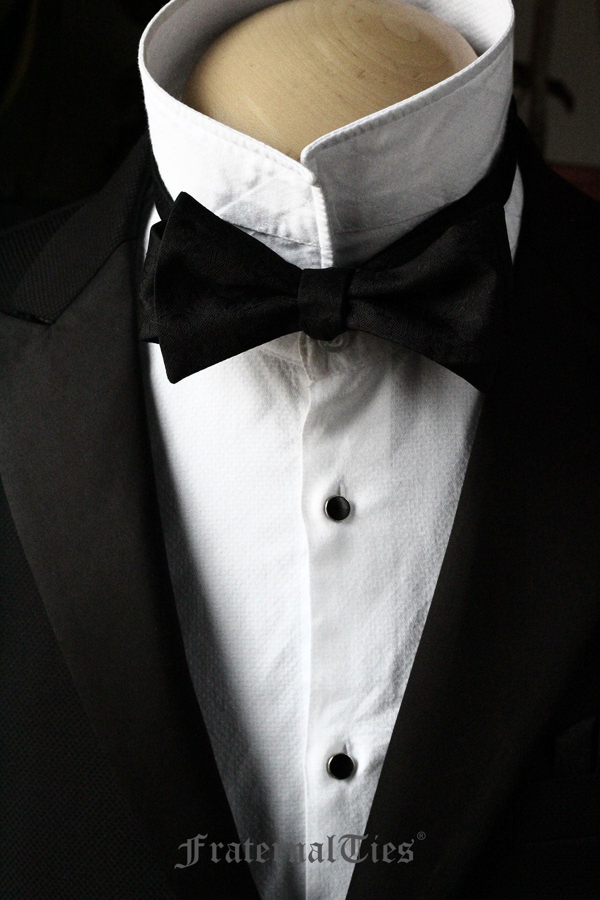 Memento Mori Black Masonic Self-tie bowtie