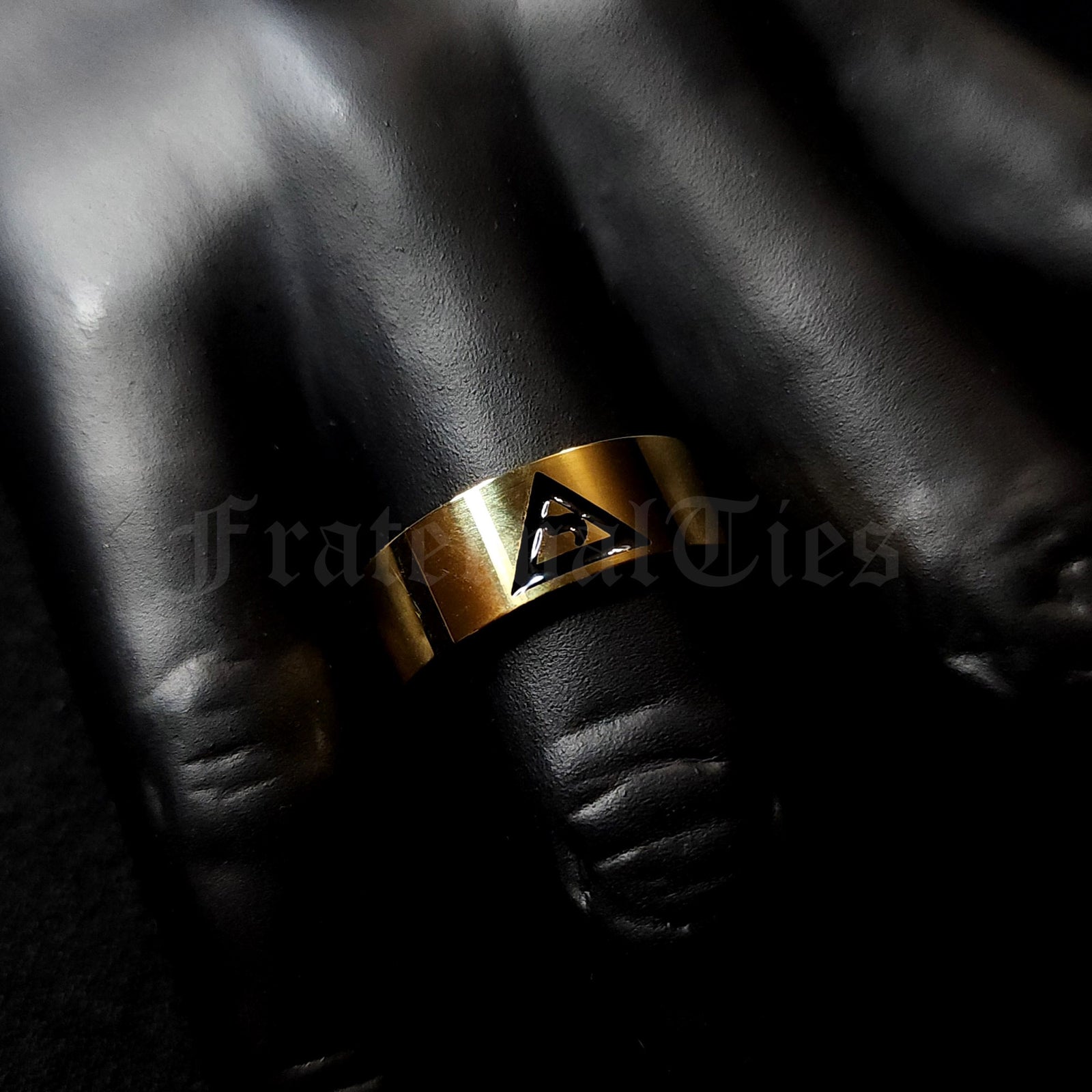 14th Degree Scottish Rite Ring - Gold Plated Stainless Steel