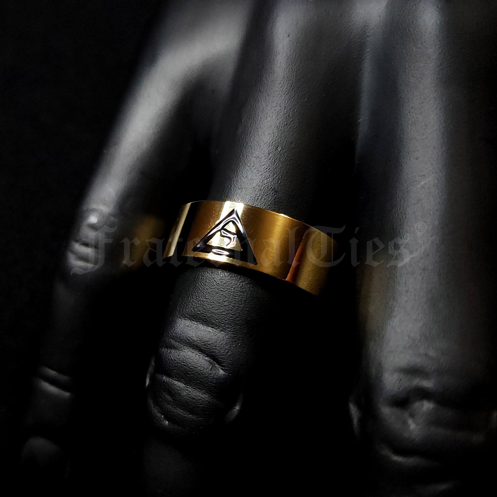 14th Degree Scottish Rite Ring - Gold Plated Stainless Steel