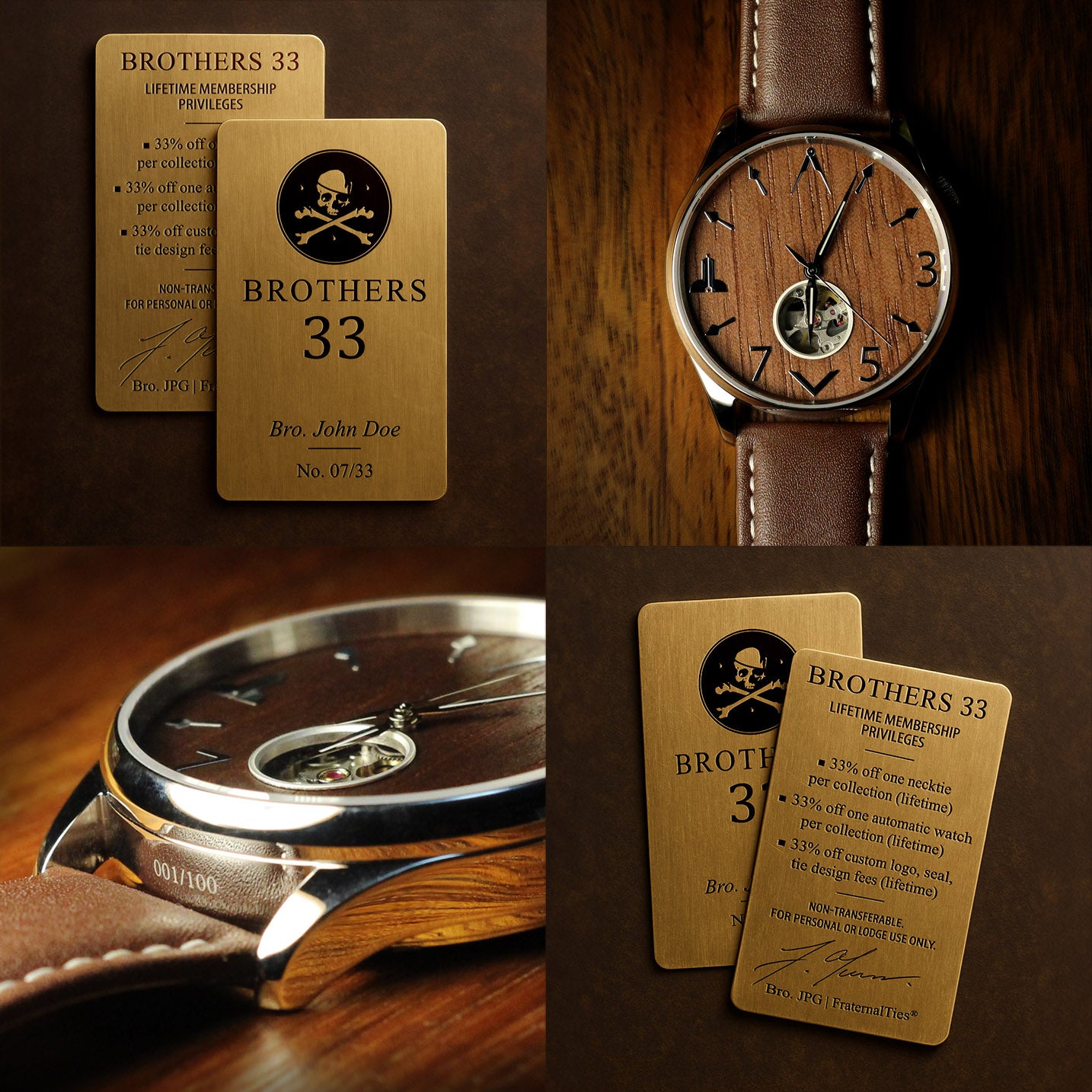 Brothers 33 – Lifetime Membership Card + FREE Automatic Watch