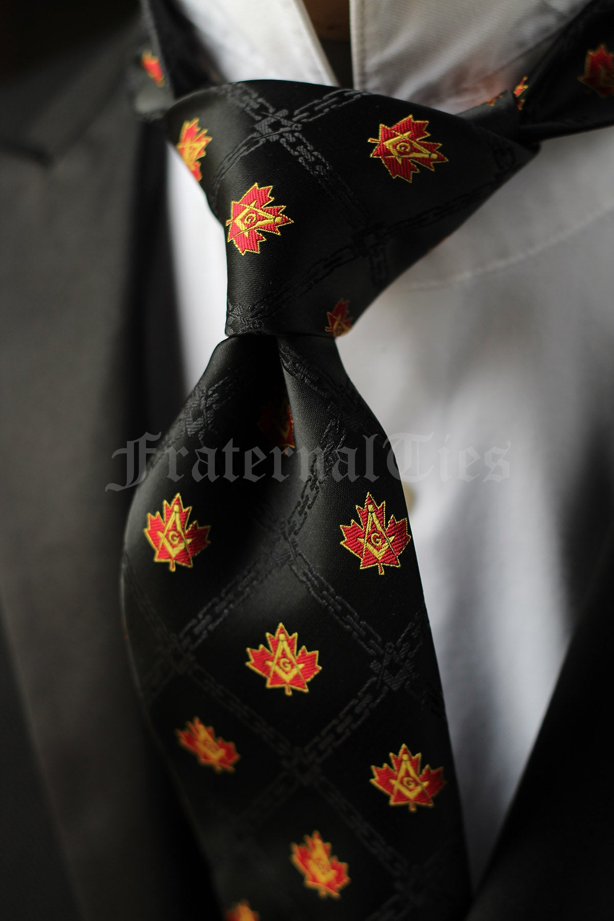 Canadian Freemason Chain of Brotherhood Necktie