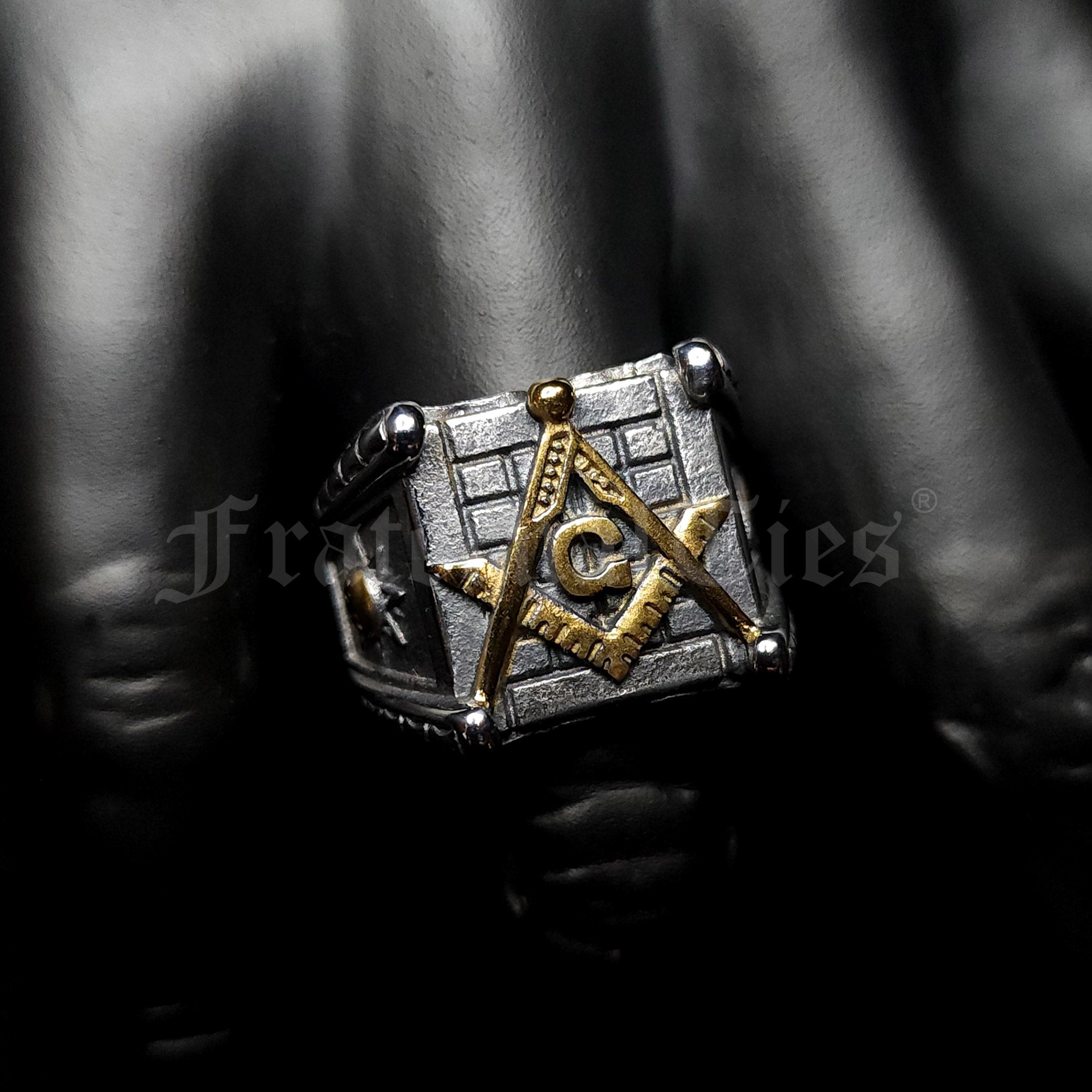 Cornerstone Biker Ring - 2 Tone Stainless Steel