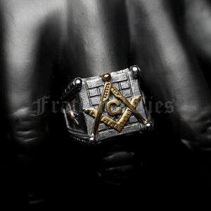 Cornerstone Biker Ring - 2 Tone Stainless Steel