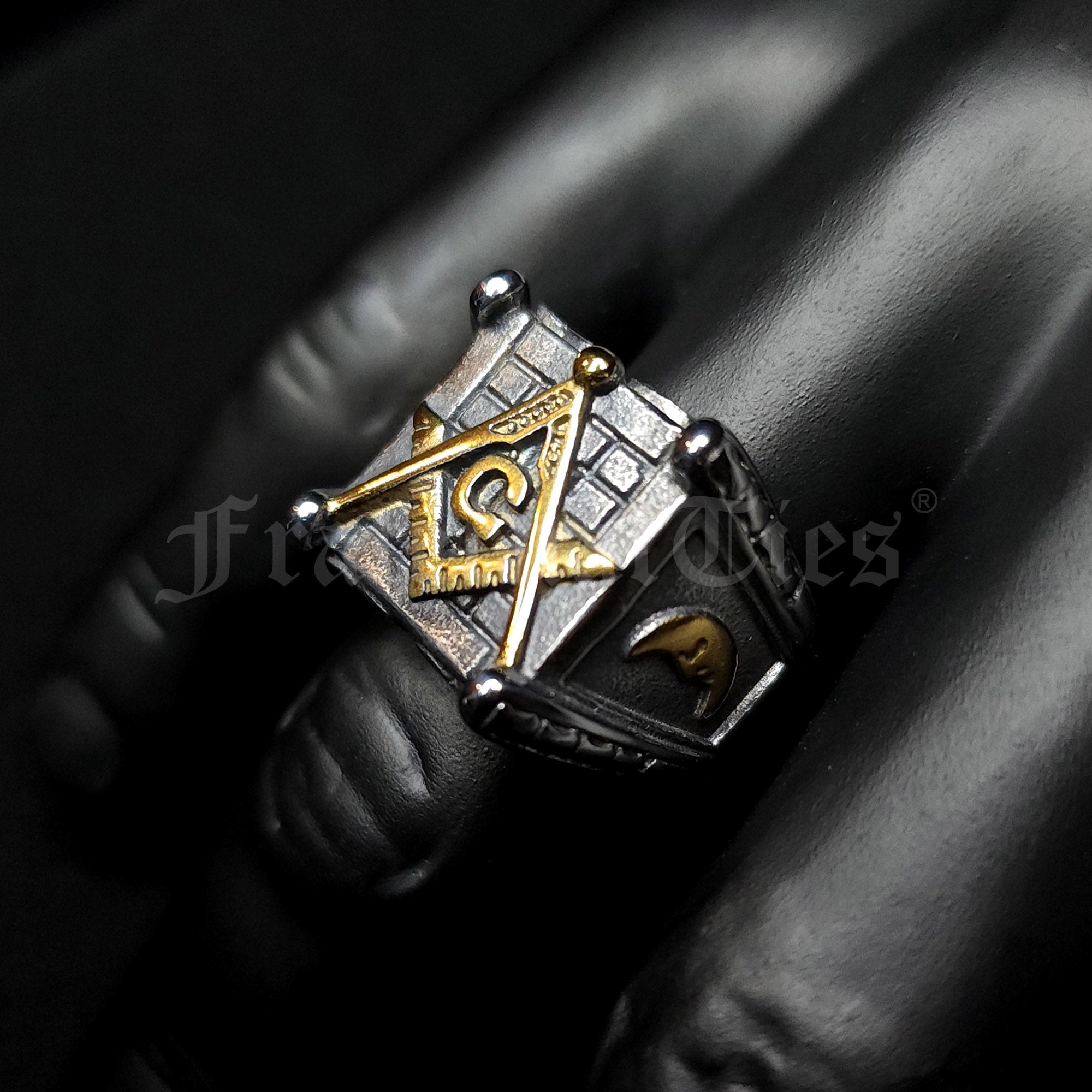 Cornerstone Biker Ring - 2 Tone Stainless Steel