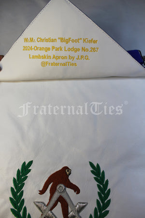 Bigfoot Master Mason Apron - Lambskin