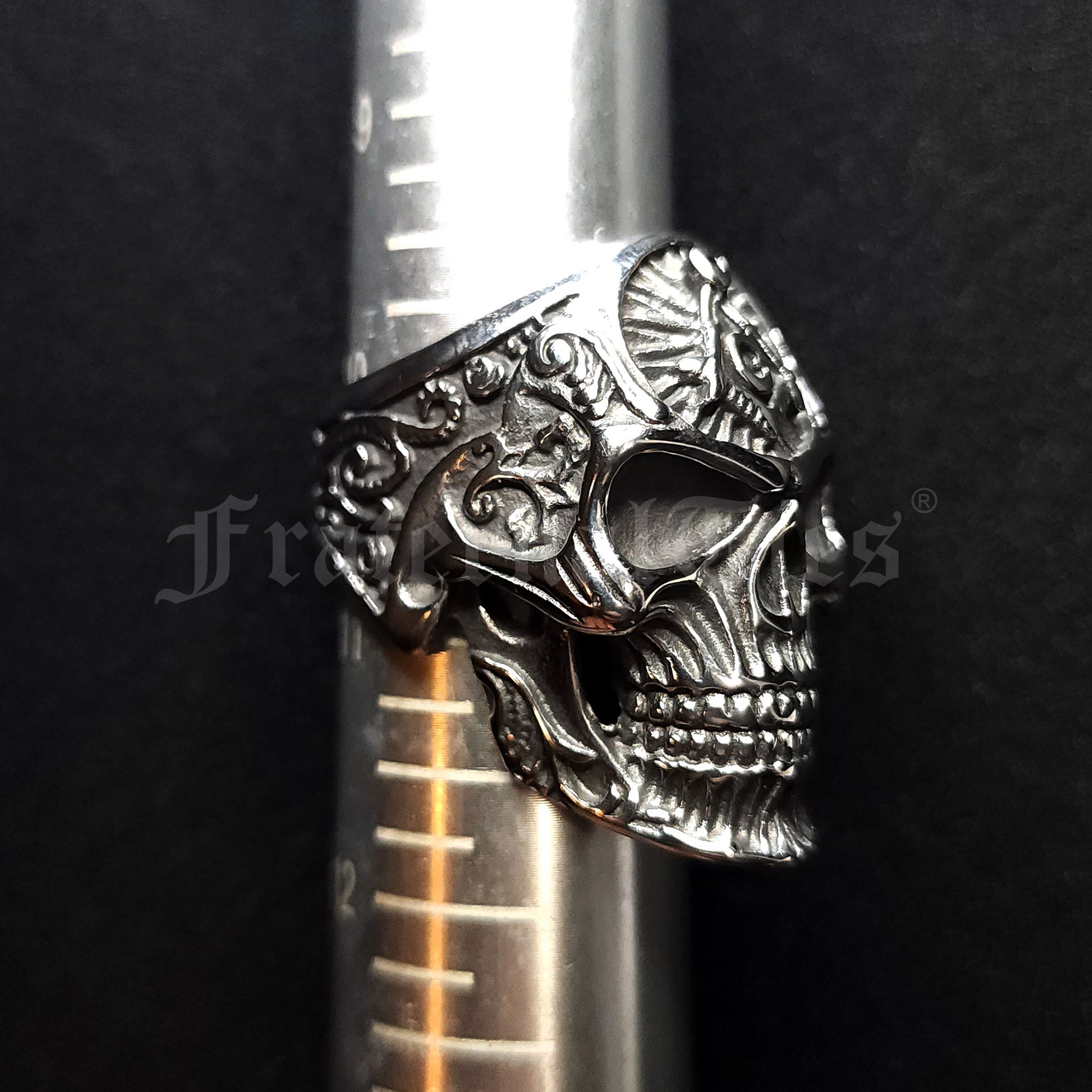 Masonic Skull Biker Ring – Stainless Steel