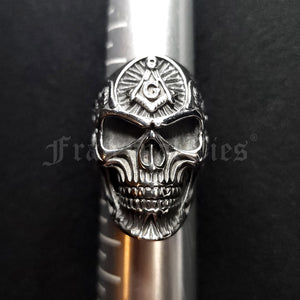 Masonic Skull Biker Ring – Stainless Steel