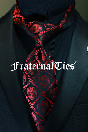 32° Scottish Rite Tie – Crimson Edition