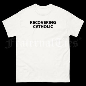 RECOVERING CATHOLIC Heavy Cotton T-shirt
