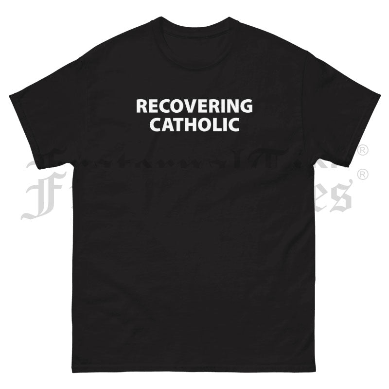 RECOVERING CATHOLIC Heavy Cotton T-shirt