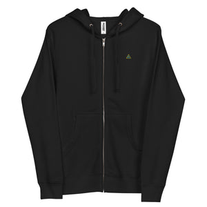 Lodge of Perfection No. 1 sueded fleece zip up hoodie