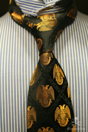 32nd Degree Scottish Rite necktie No. 1 (from personal collection) - FraternalTies