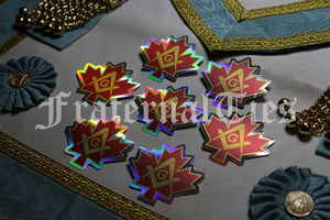 Canadian Masonic Stickers (pack-of-seven)