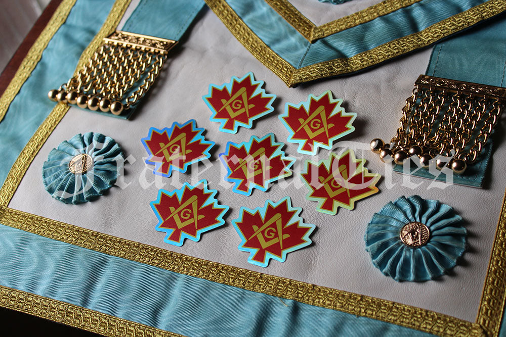 Canadian Masonic Stickers (pack-of-seven)