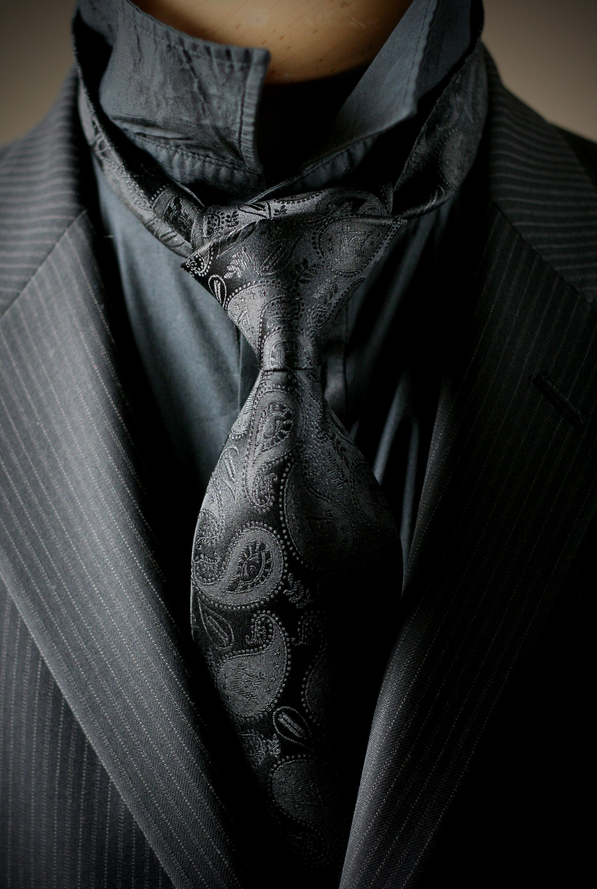 Masonic Paisley Tie - Black Edition - FraternalTies