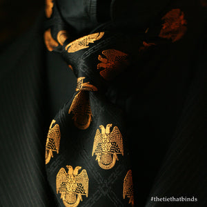 32nd Degree Scottish Rite necktie No. 1 (from personal collection) - FraternalTies