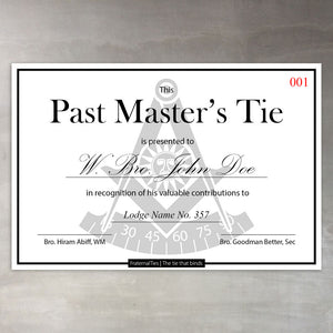 The Past Master Tie