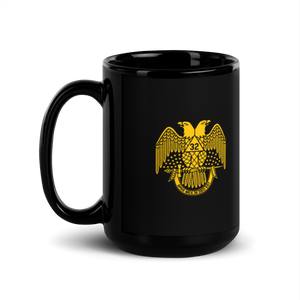 32º Scottish Rite Black Glossy Mug