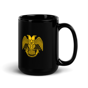 32º Scottish Rite Black Glossy Mug