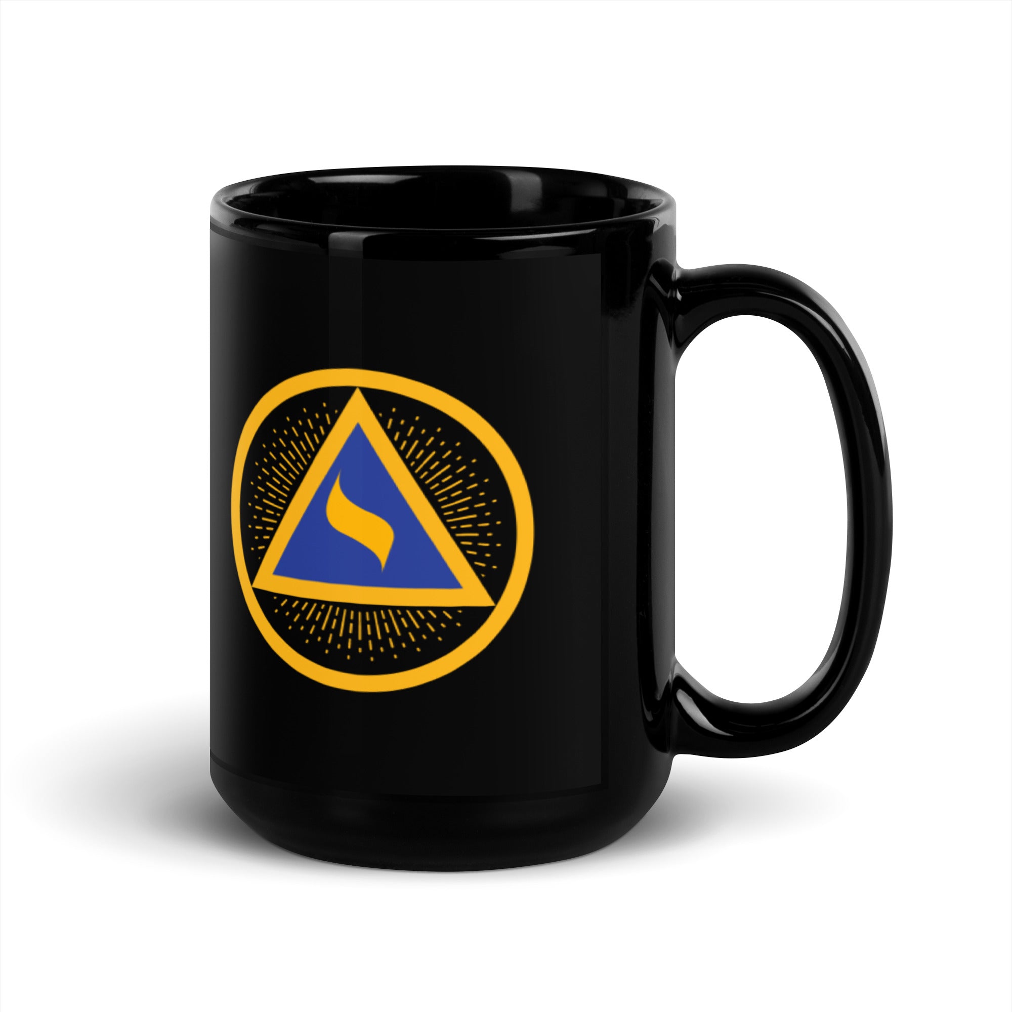 Lodge of Perfection Black Glossy Mug