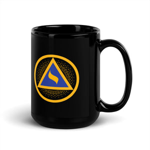 Lodge of Perfection Black Glossy Mug