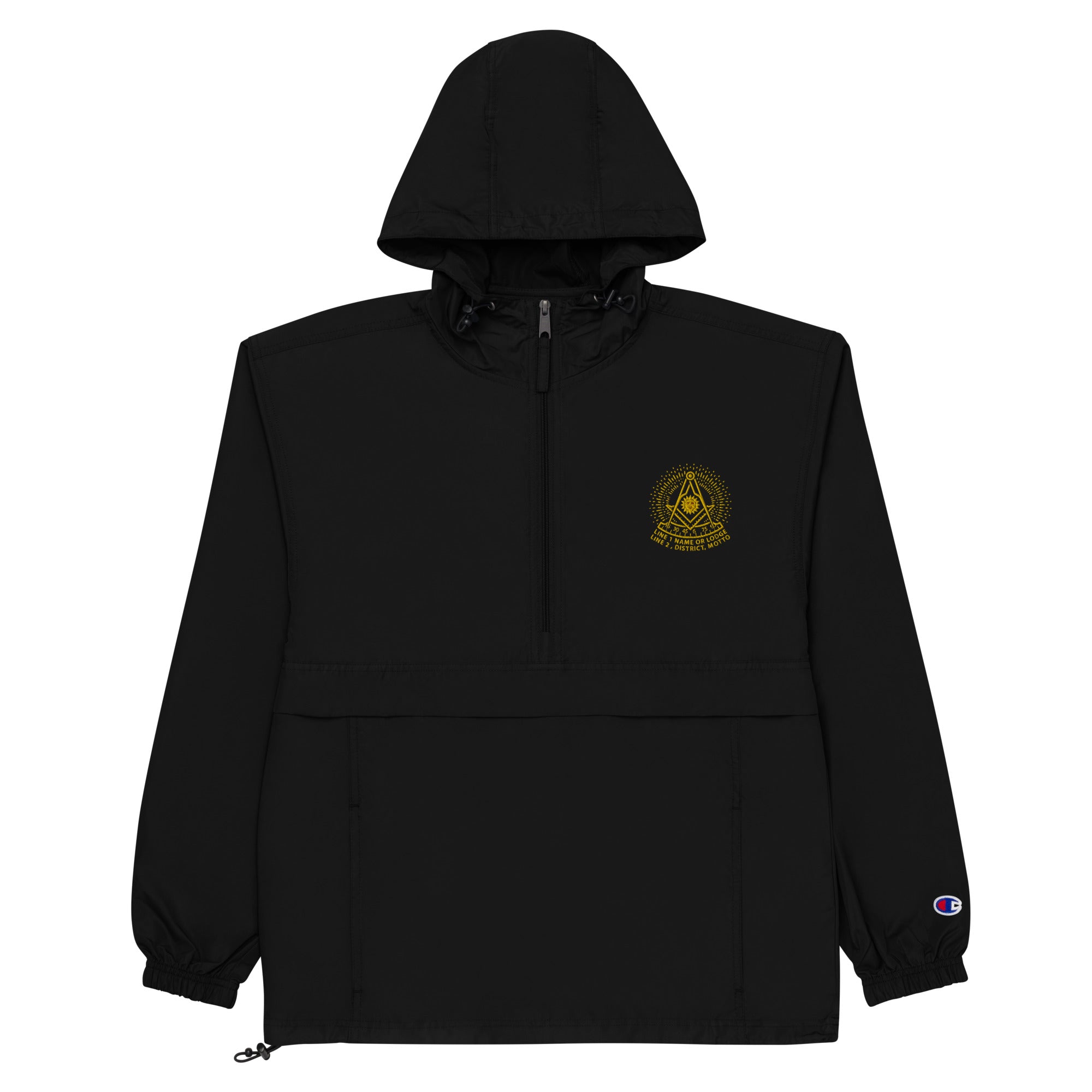 Past Master No. 2 Custom Embroidered Champion Packable Jacket