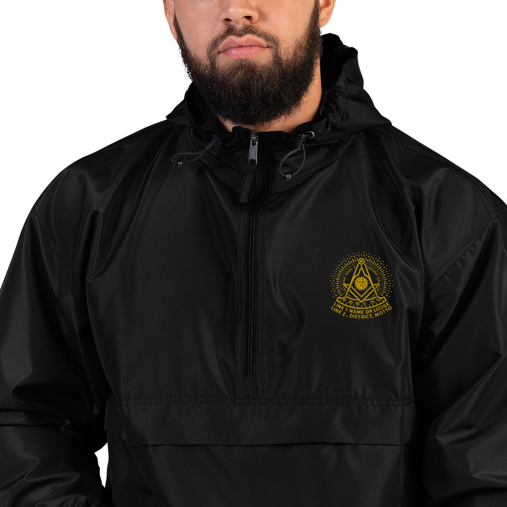 Past Master No. 2 Custom Embroidered Champion Packable Jacket