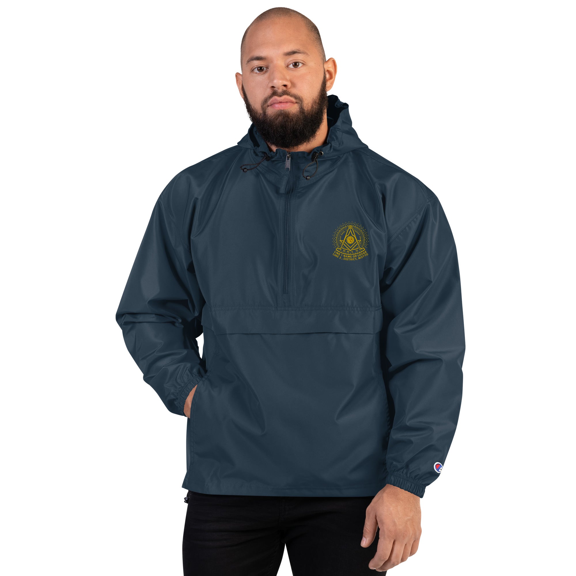 Past Master No. 2 Custom Embroidered Champion Packable Jacket