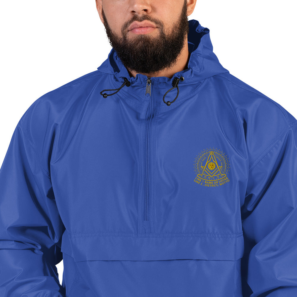 Past Master No. 2 Custom Embroidered Champion Packable Jacket