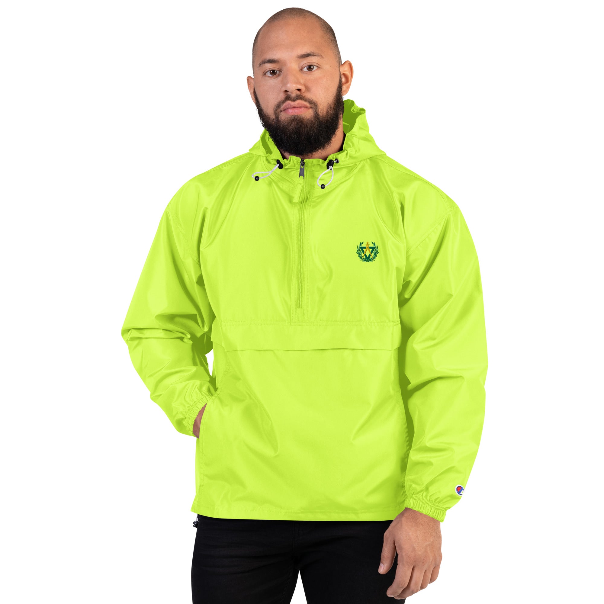 AMD No. 2 Embroidered Champion Packable Windbreaker