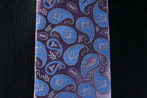 Gunmetal Pink Masonic Paisley Necktie - FraternalTies