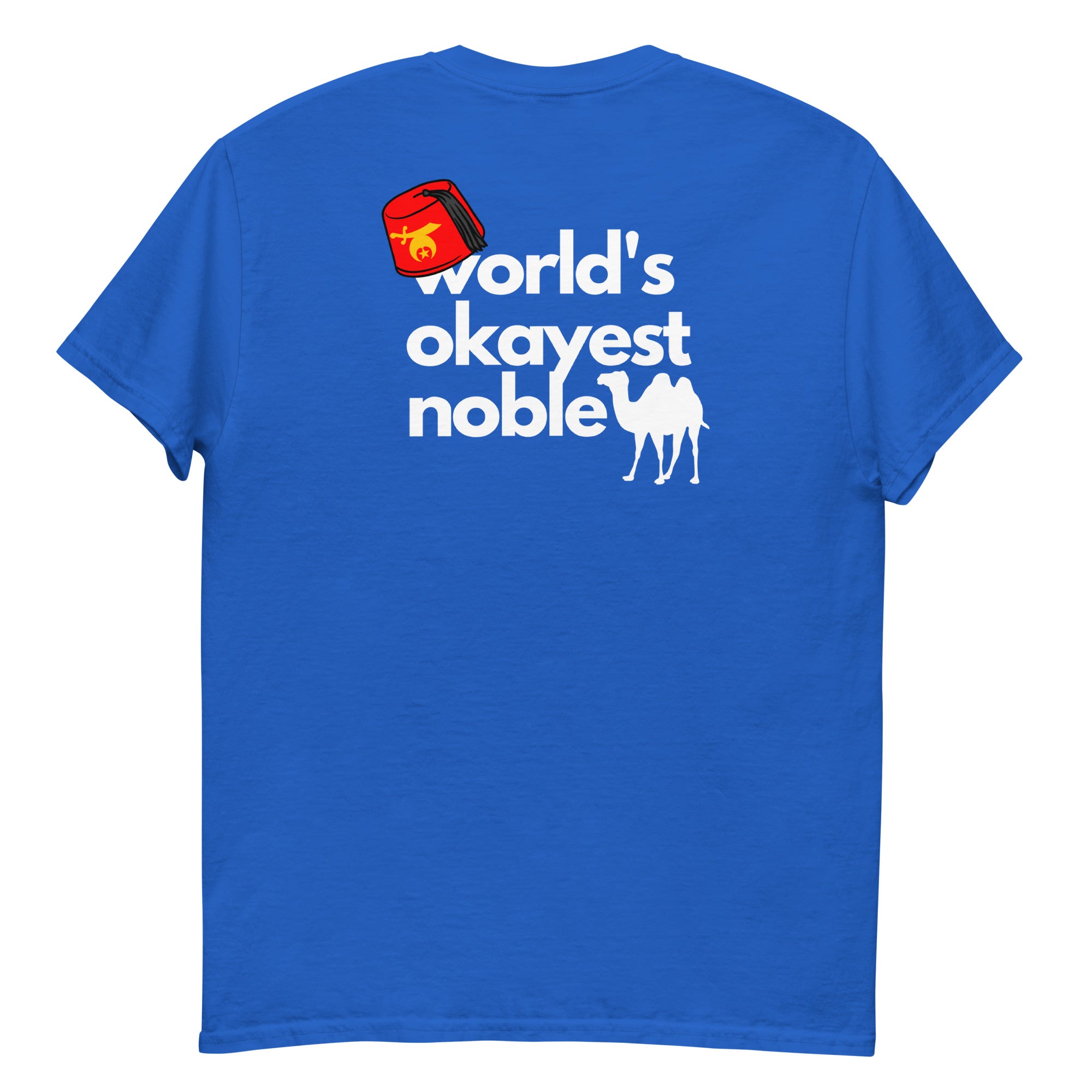 World's Okayest Noble t-shirt (dark color)