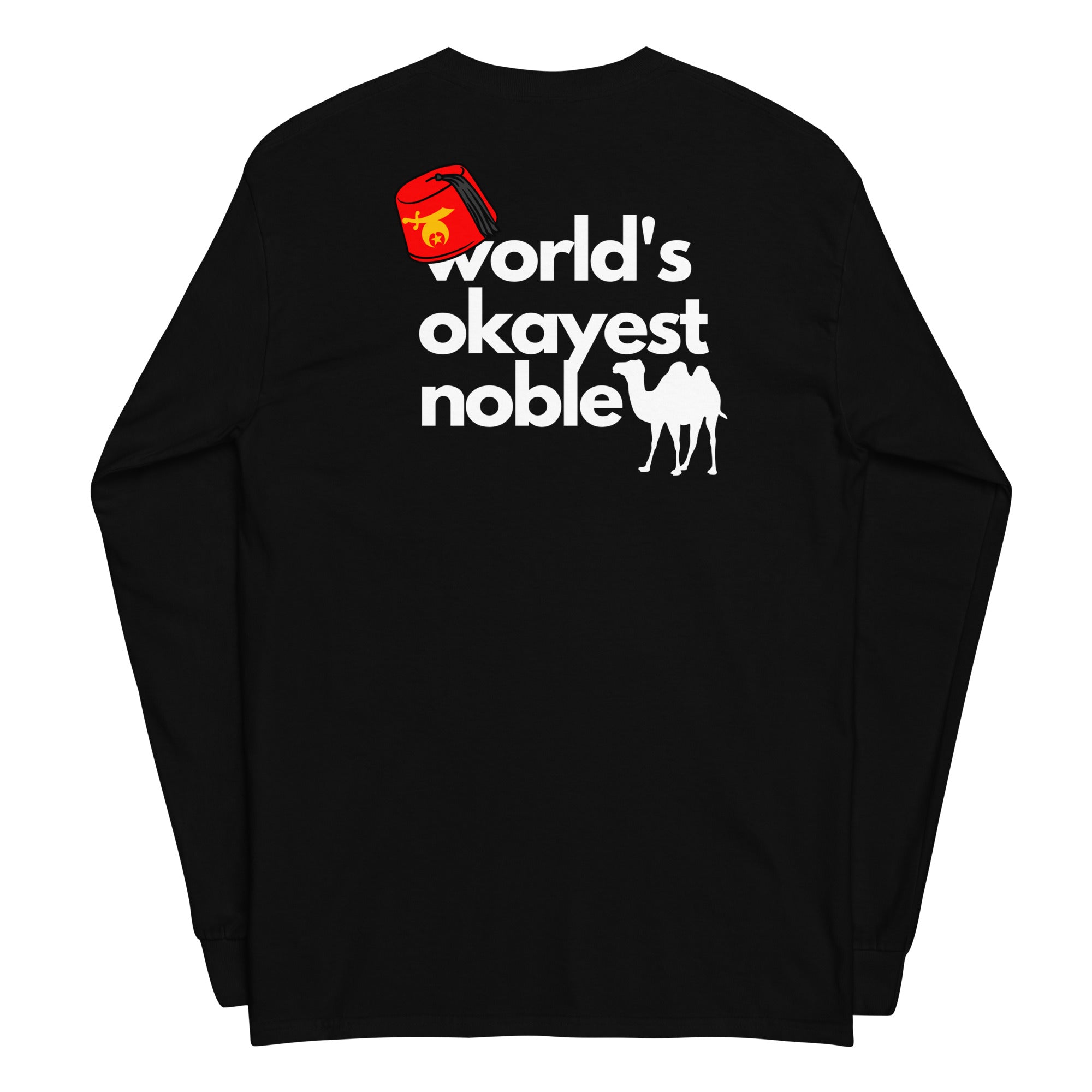 World's Okayest Noble Long Sleeve Shirt (dark colors)