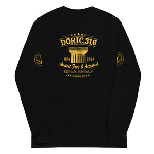 Doric 316 150th Anniversary Long Sleeve Shirt 4 SIDES PRINT (FRONT, BACK, SLEEVES)