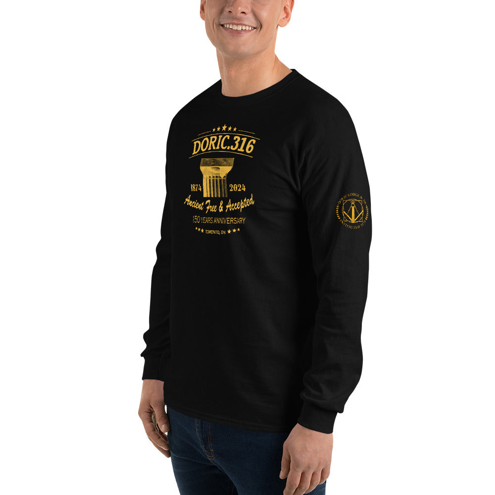 Doric 316 150th Anniversary Long Sleeve Shirt 4 SIDES PRINT (FRONT, BACK, SLEEVES)