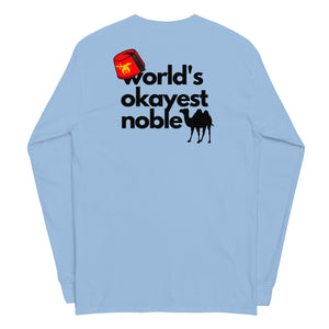 World's Okayest Noble Long Sleeve Shirt (light colors)