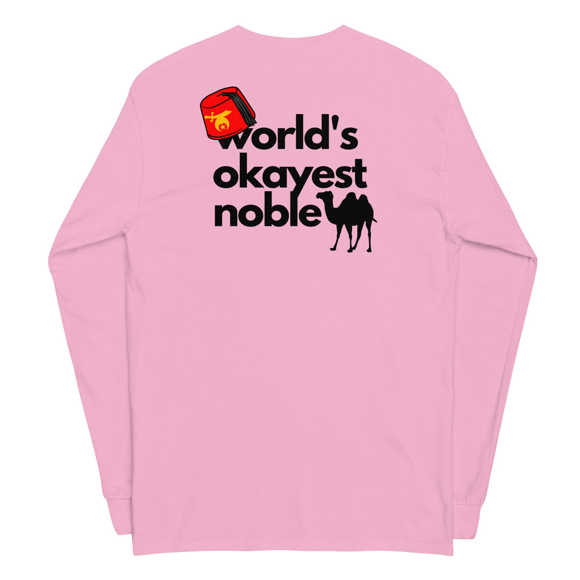 World's Okayest Noble Long Sleeve Shirt (light colors)