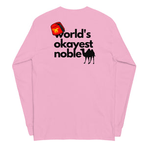 World's Okayest Noble Long Sleeve Shirt (light colors)