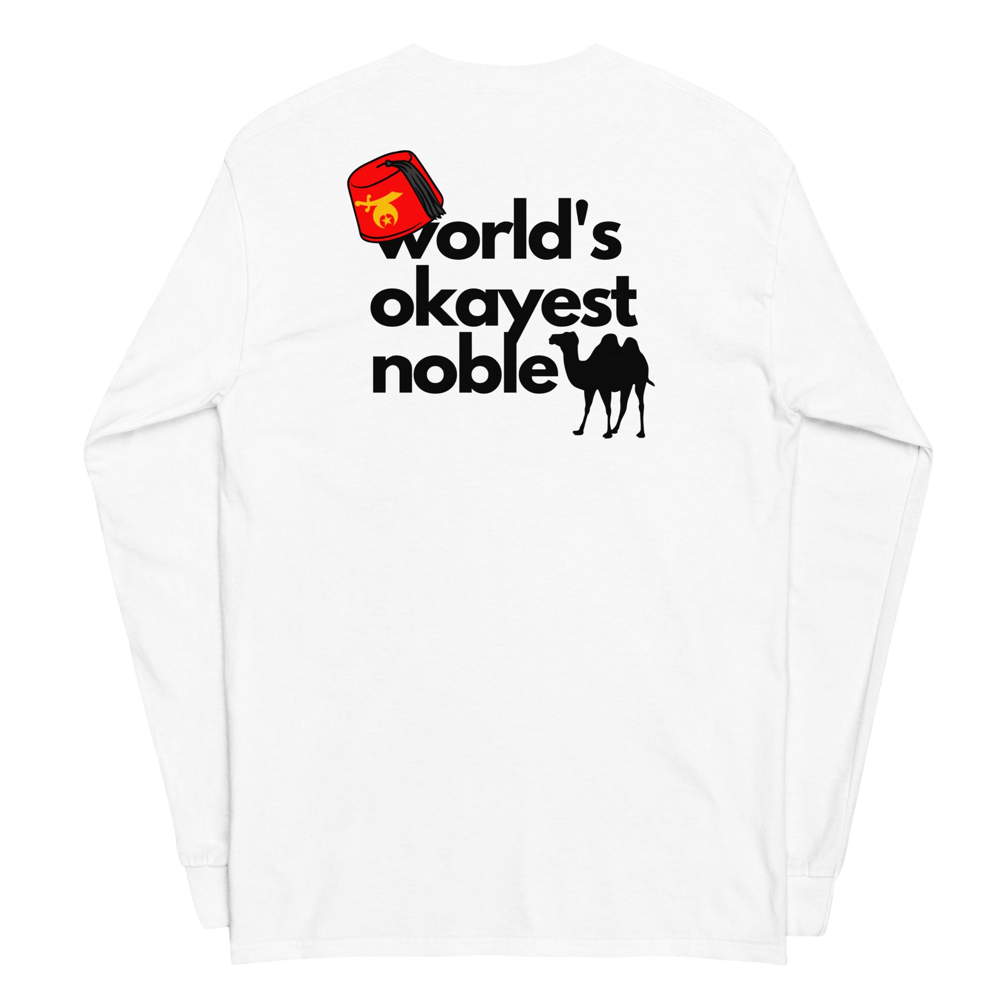 World's Okayest Noble Long Sleeve Shirt (light colors)