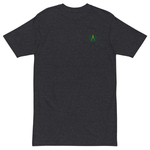 AMD No 2 Embroidered Logo premium heavyweight tee