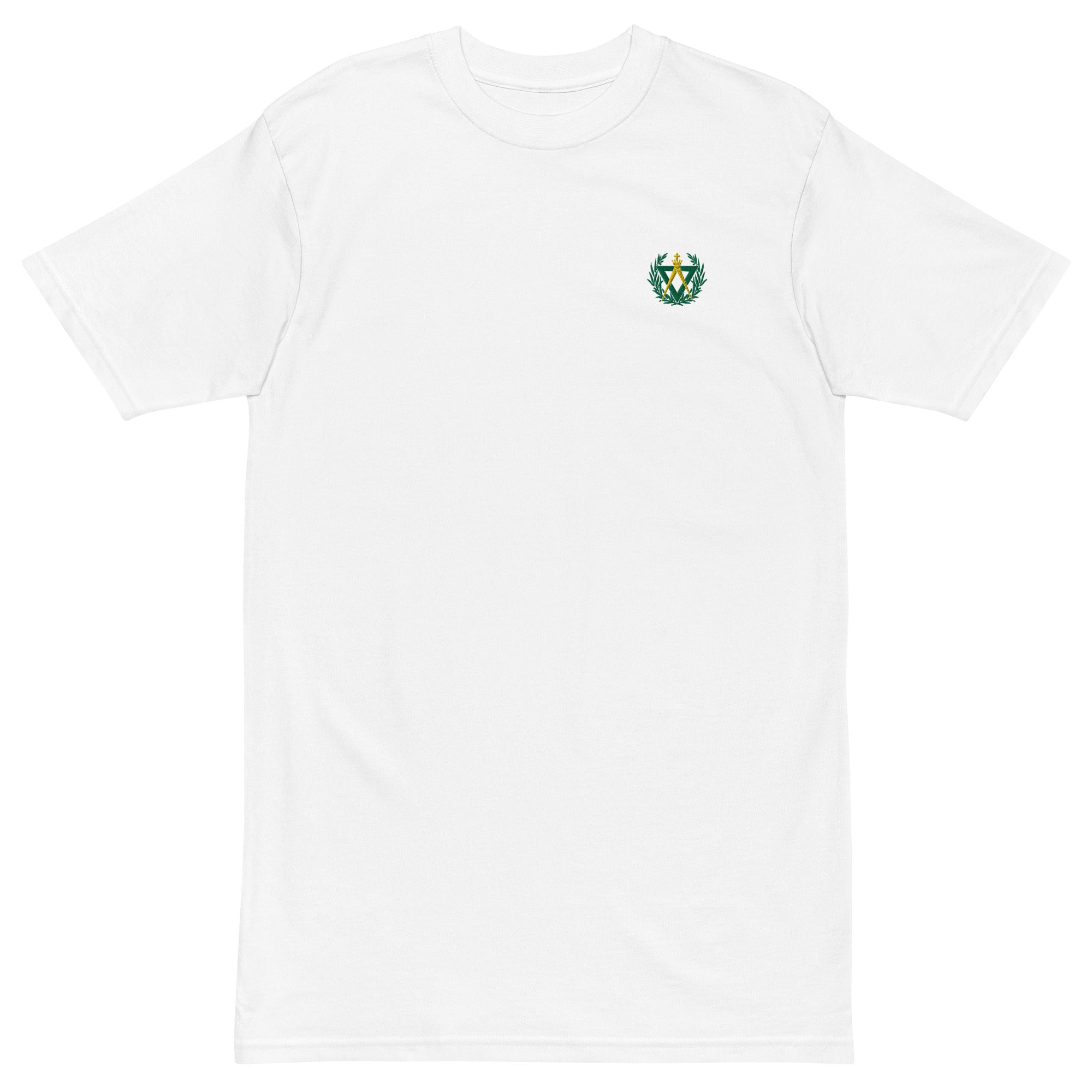 AMD No 2 Embroidered Logo premium heavyweight tee