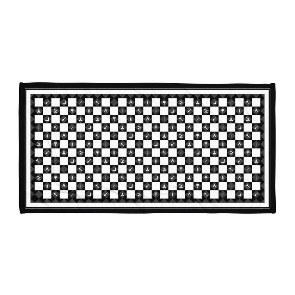 Working Tools and Checkered Floor Beach Towel - FraternalTies