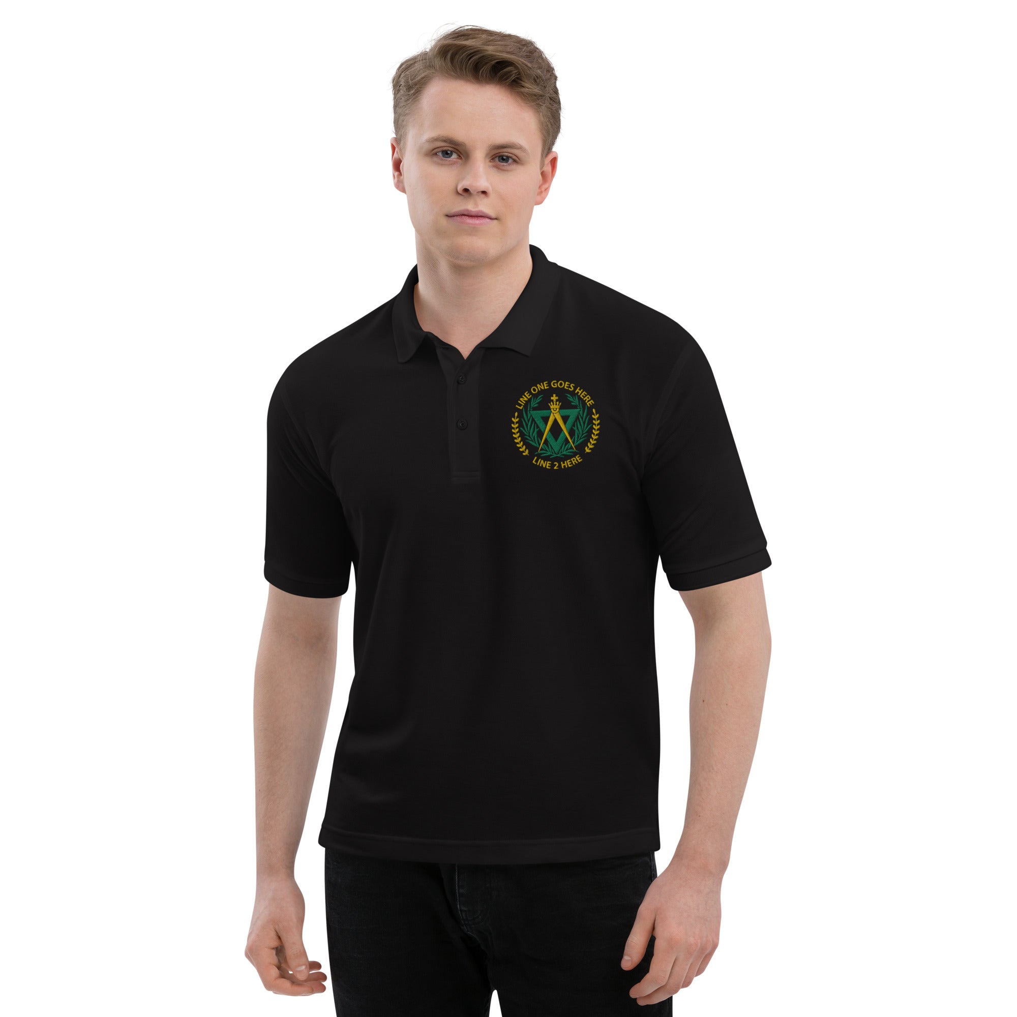 AMD No. 3 Customizable Embroidered Premium Polo