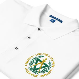 AMD No. 3 Customizable Embroidered Premium Polo