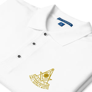 Past Master No. 1 Custom Embroidered Polo Shirt