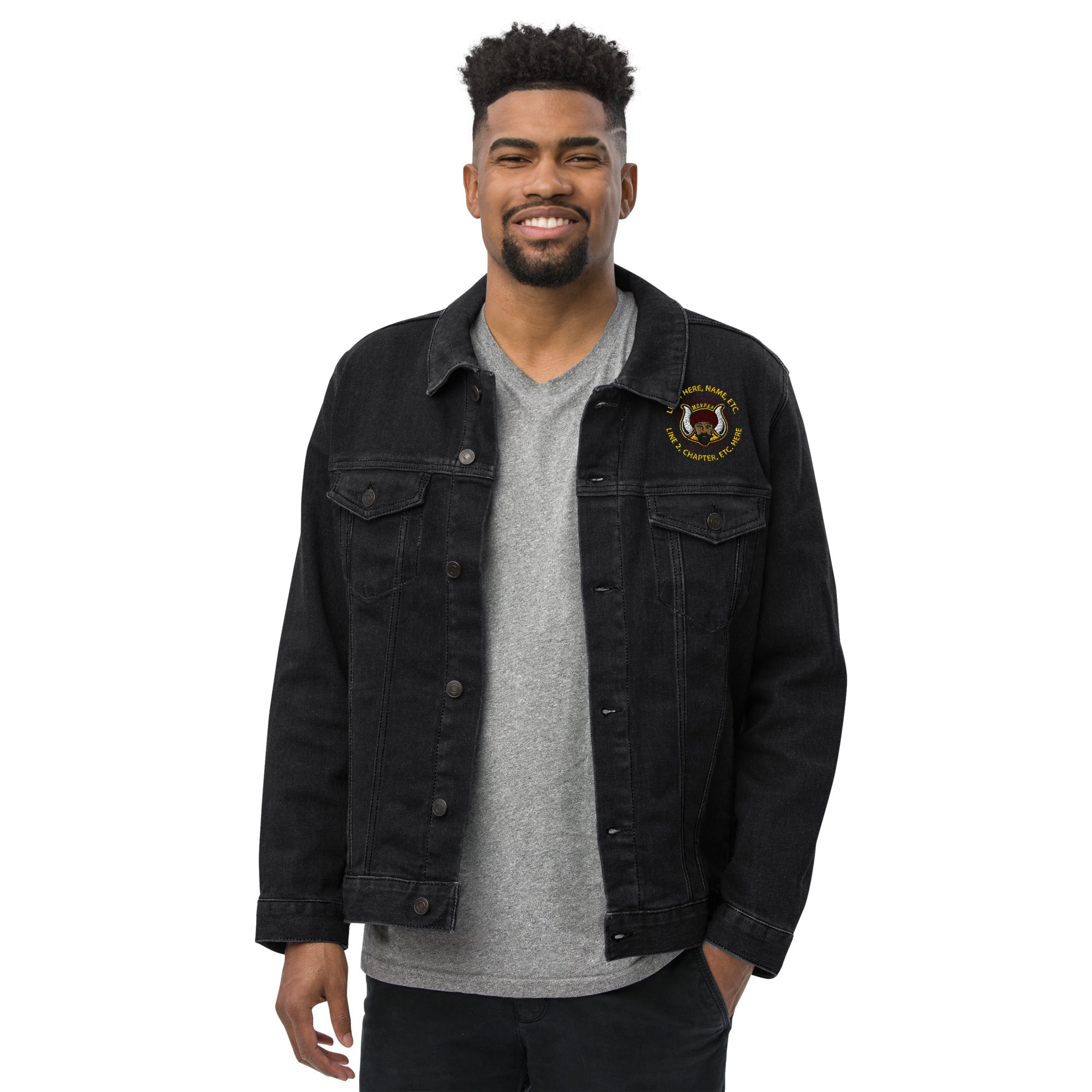 MOVPER No. 1 Custom Embroidered denim jacket